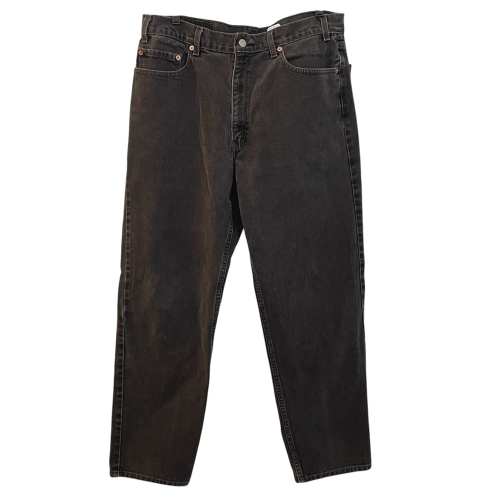 Vintage Men's Levi's 550 Black Relaxed Fit Zip Fly Jeans Work Cotton 90s 36 x 32